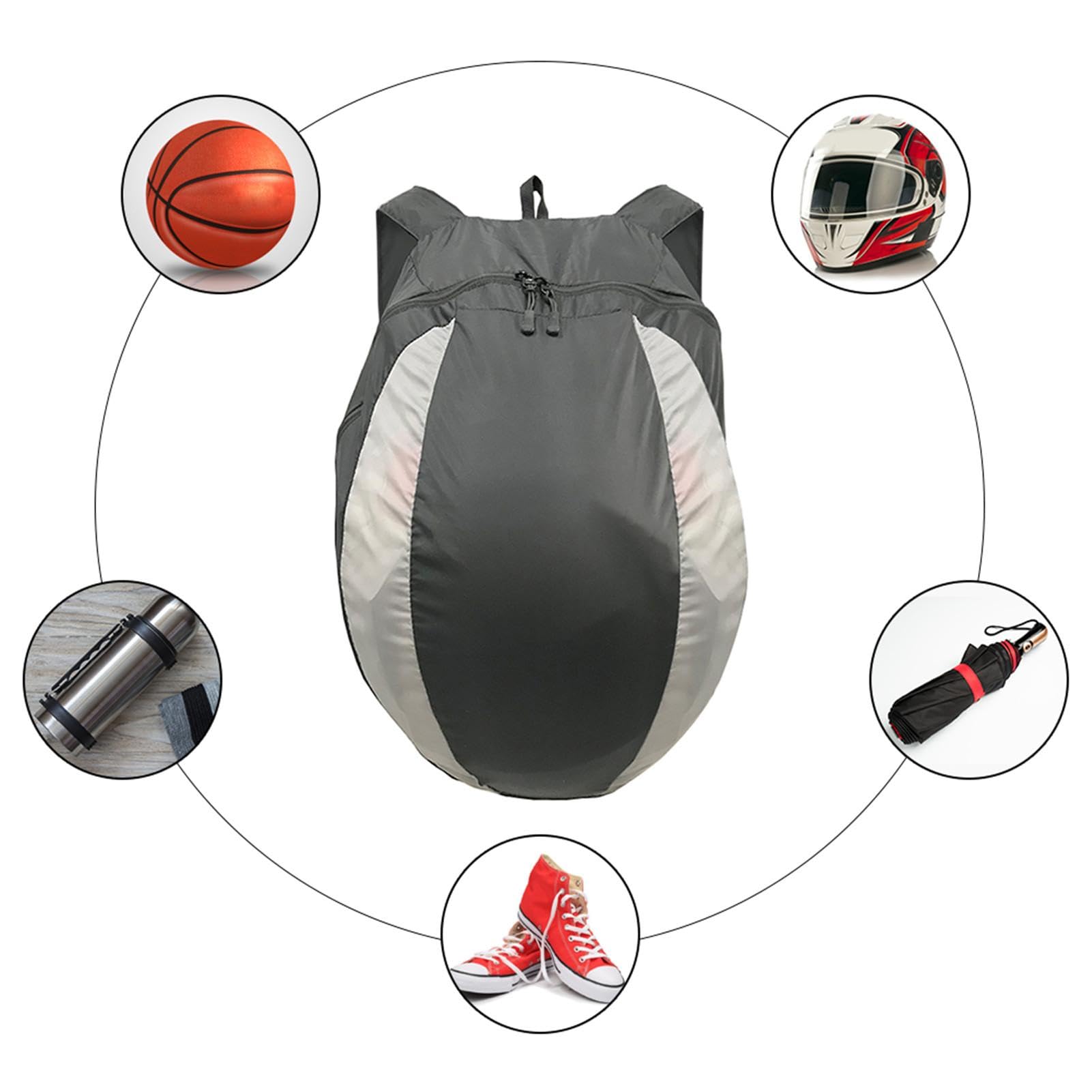 Mochila para Casco de Moto 28L, Bolsa de Viaje Deportiva para Motocicleta, Impermeable para Hombre y Mujer - Compatible con Bicicleta, Esquí, Baloncesto, Fútbol