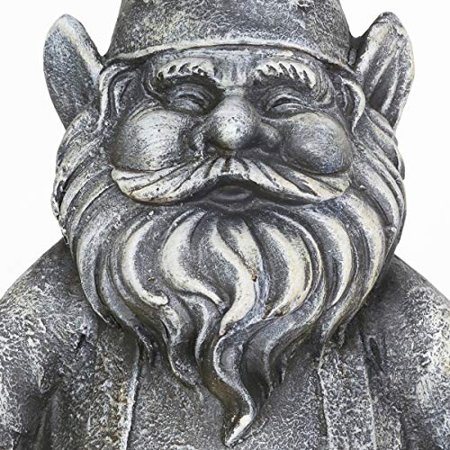 Exhart Garden Sculpture, Large Meditating Yoga Garden Gnome Statue, Outdoor Garden Decoration With Stone Finish, 13.5 X 18.5 Inch #TOP3