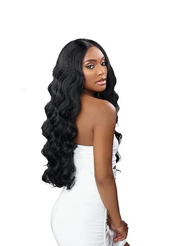 Miniatura 3 de Sensationnel BUTTA Peluca de encaje  Espacio de separación frontal de encaje extra ancho con ilusión natural prearrancada peluca de cabello humano