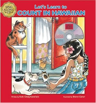 Hardcover Let's Learn to Count in Hawaiian (includes musical mini CD) (English and Hawaiian Edition) Book