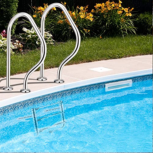 Rampe de piscine en acier inoxydable 304 durable à haute capacité de charge 250 lb - 3