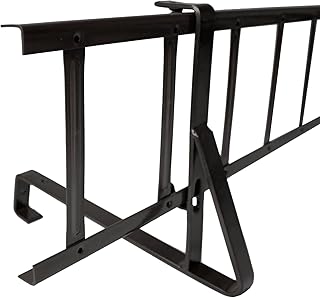 Schneegitter 3,0 m x 200 mm Typ S, Schneeschutz für Dach, Komplettes Set mit 2x1,5 m Schneefanggittern, 4x Schneefanggitterstützen & 4x Verbindern, Schneefangsystem aus Stahl, Schwarz