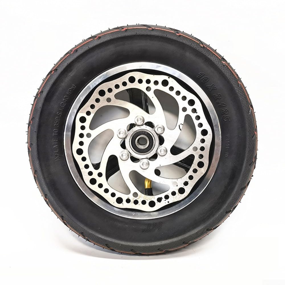 Scooter Tire 10 Inch 10x2.125 Tubeless Tyre Replacement Tyre for Electric Scooter (With Disc brake)
