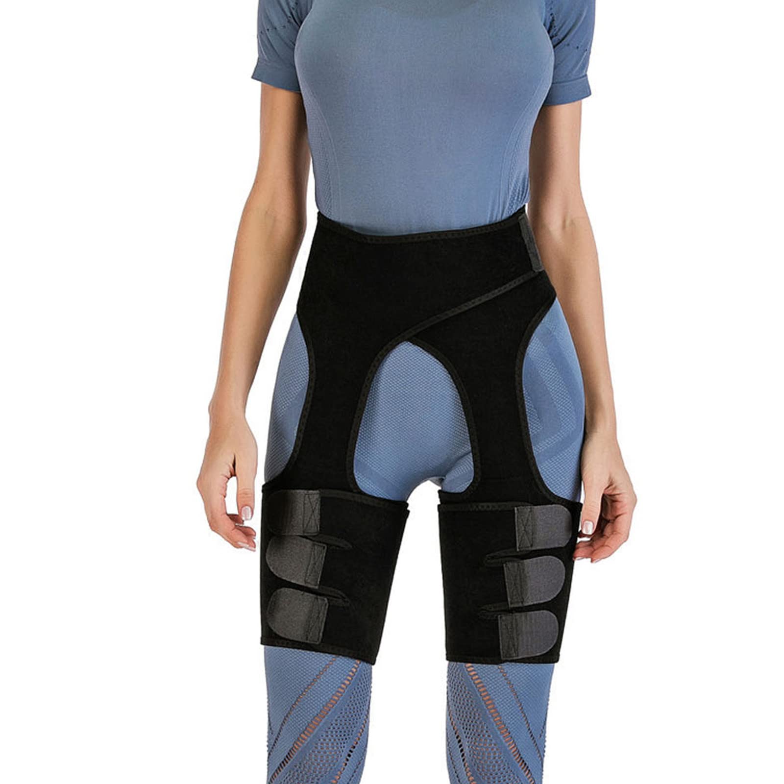 MBROS Soporte de Cadera Brace Sport Muslo Compresión Brace para articulaciones de Cadera Artritis Wrap Brace Protector Cinturón inguinal Muslo Equipo de protección Estabilidad Antideslizante Ayuda