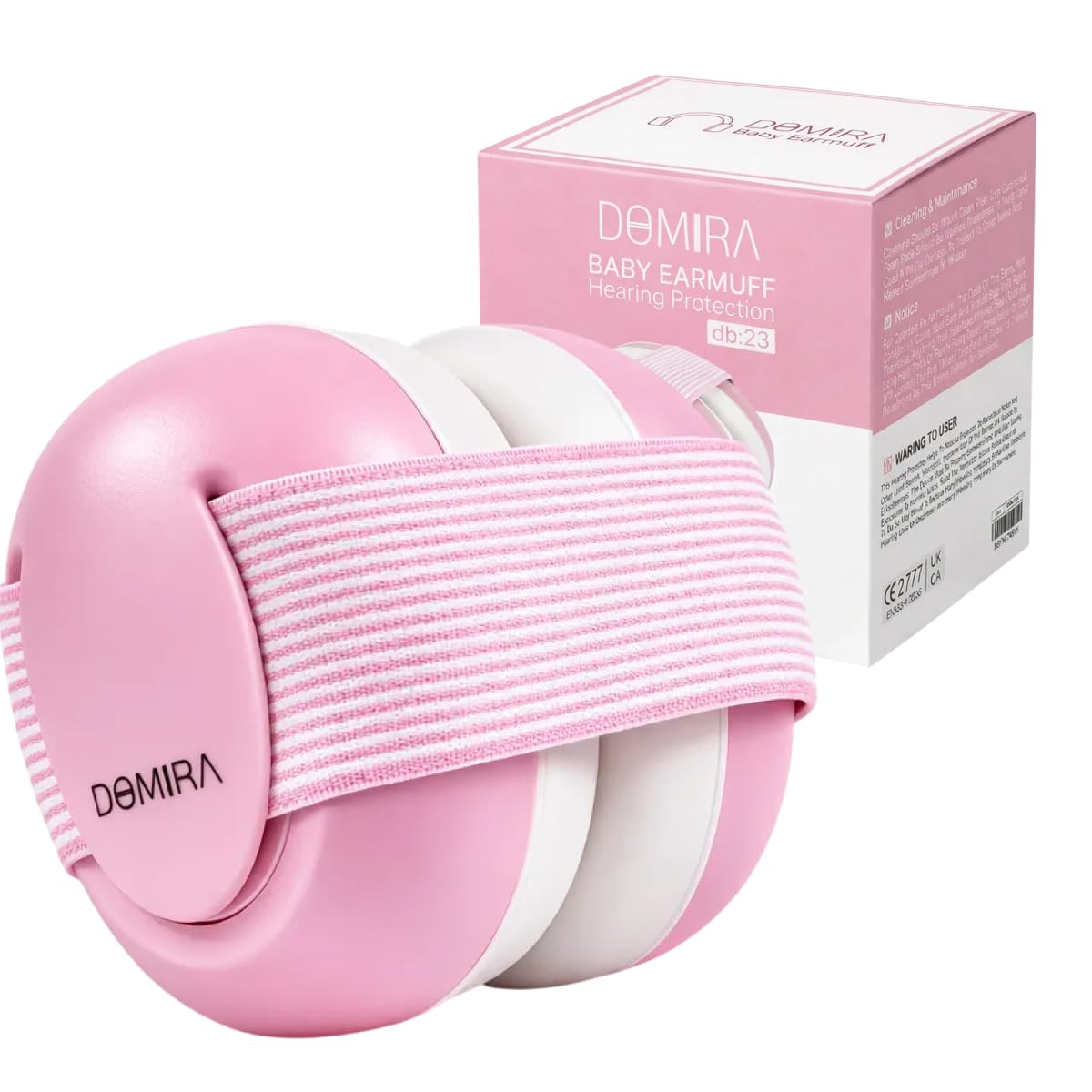 Cache-oreilles pour bébé - Casque antibruit pour nourrissons et tout-petits de 0 à 36 mois, SNR 25 dB, léger et réglable - Bleu ou rose