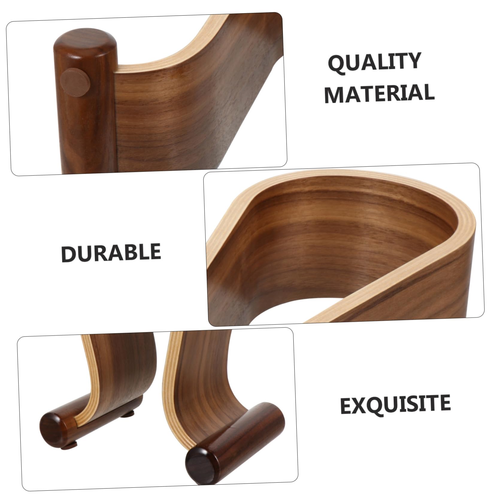 Cabilock Soporte para Auriculares de Madera de Nogal y Estable Exhibidor para Gaming y Uso Diario