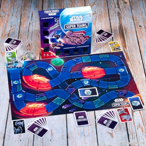 Asmodee Star Wars Super Teams, Juego de Mesa de Carreras de Naves espaciales para 2 a 4 Jugadores a Partir de 7 años, Juego de Cartas con Figuras, 30 Minutos, español - imagen 5