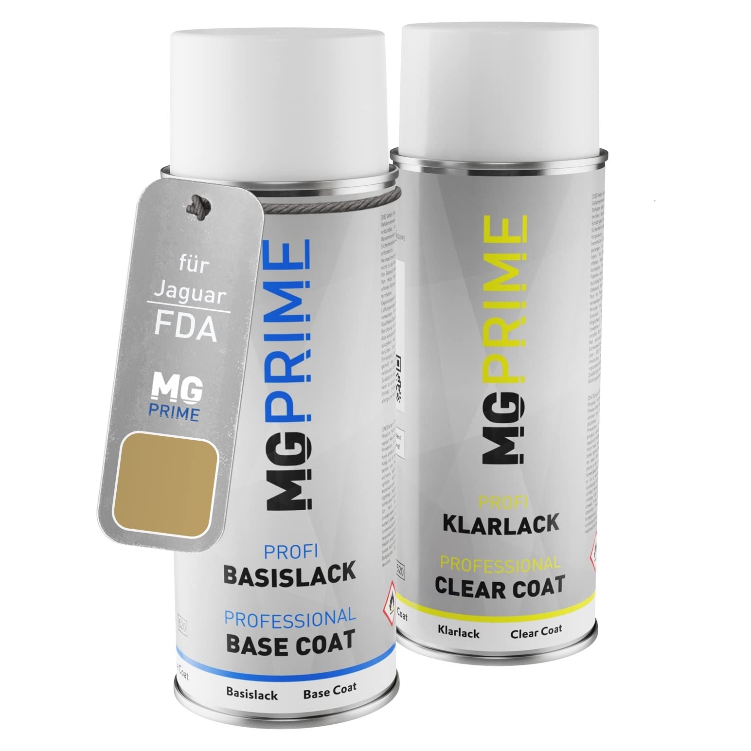 Mg Prime Green Sand Car Paint Spray Can Set For Jaguar Fda / Jbc252 /Sandgrün Base Coat Clear Coat Spray Can 400Ml
