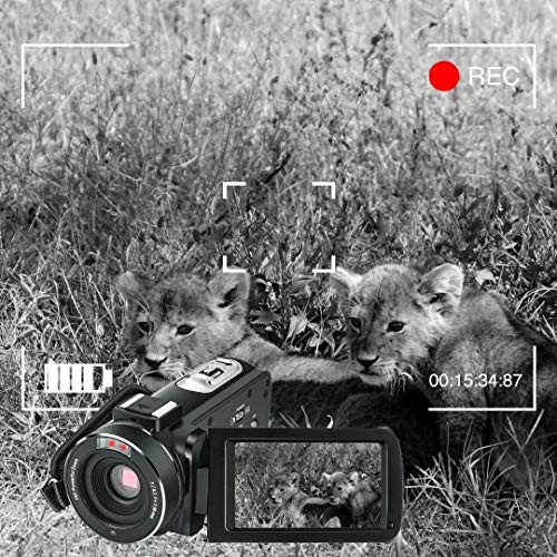 4K Video Camera Ultra HD Camcorder 48.0MP IR Night Vision Digital Camera WiFi