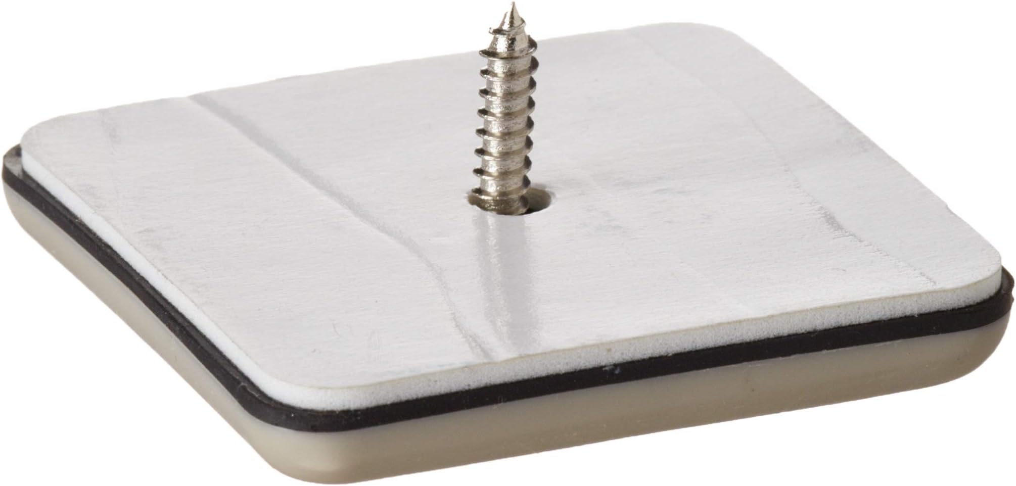 Shepherd SlideGlide 2-1/8" Square Adhesive Furniture Sliders for Carpet, Heavy-Duty Protective Furniture Moving Pads with Self-Adhesive or Screw-On Application, Set of 4, Beige