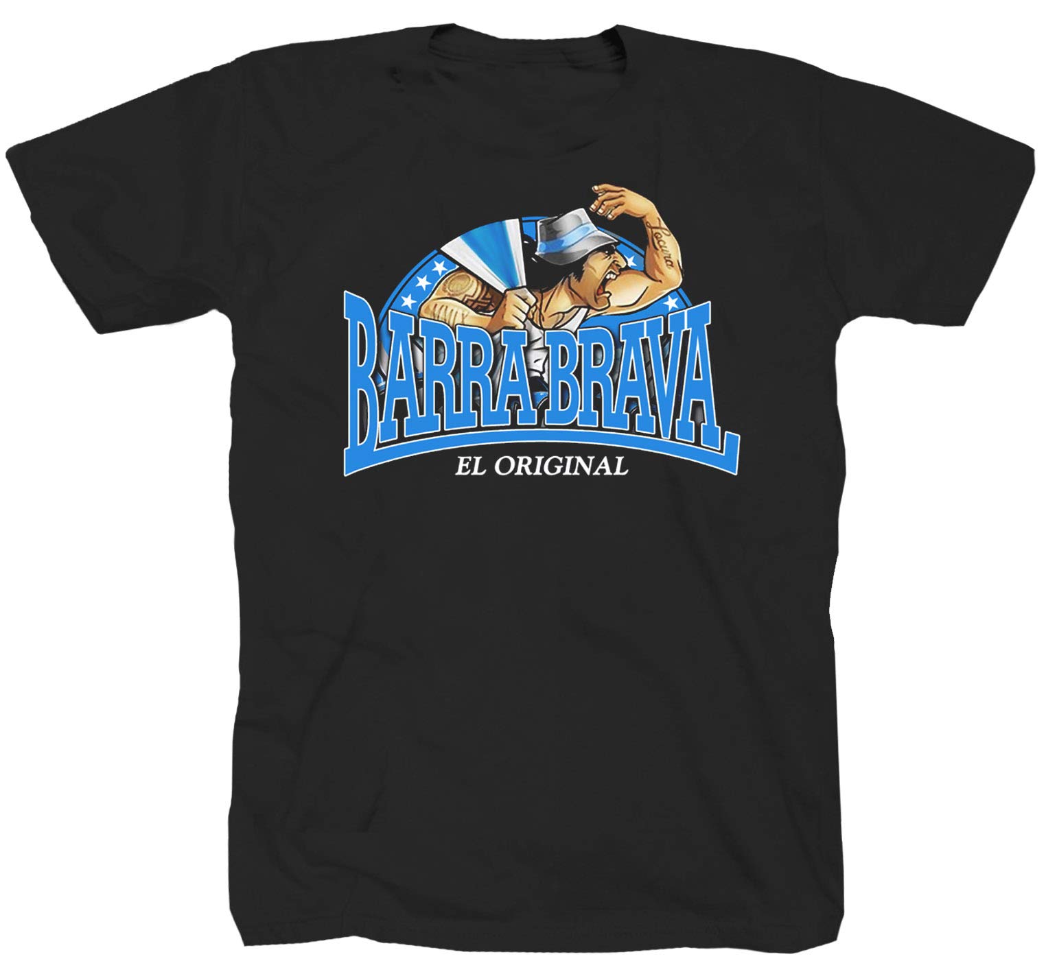 Tex-HaBarra Brava Ultras Football Ultra Boca Juniors Pyro Scene Fan Derby Black T-Shirt L