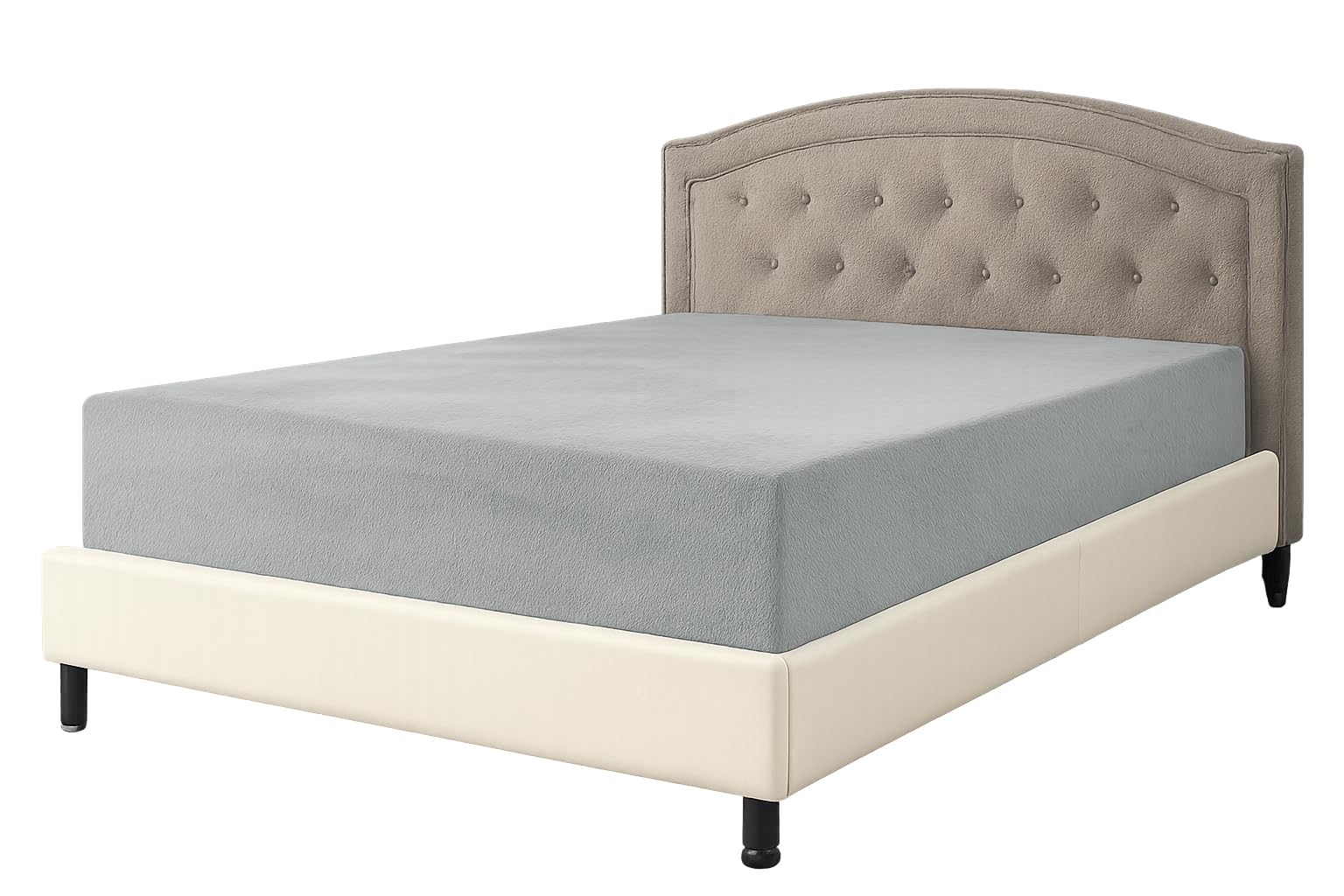 Deep Sleep Feel Good With Us Light Grey Teddy Fleece Fitted Sheet Single Bed – 30Cm Deep Fitted Sheets Ultra Soft Cosy Warm Mattress Cover | Christmas Fleece Bedding Size 90X190cm, Wrinkle Free & Hypoallergenic