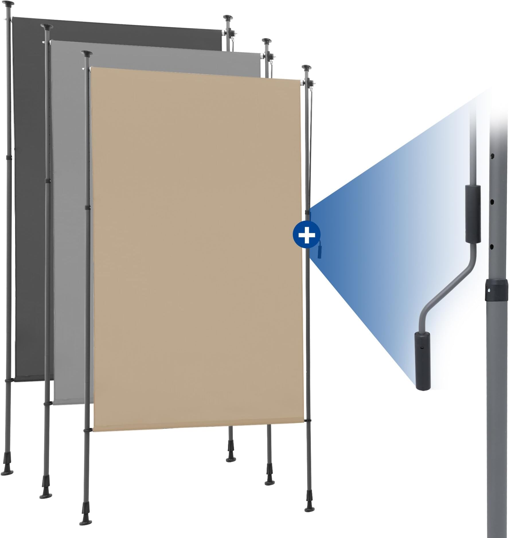 Amazon.de KESSER® Klemmmarkise Senkrechtmarkise außen 100x310cm