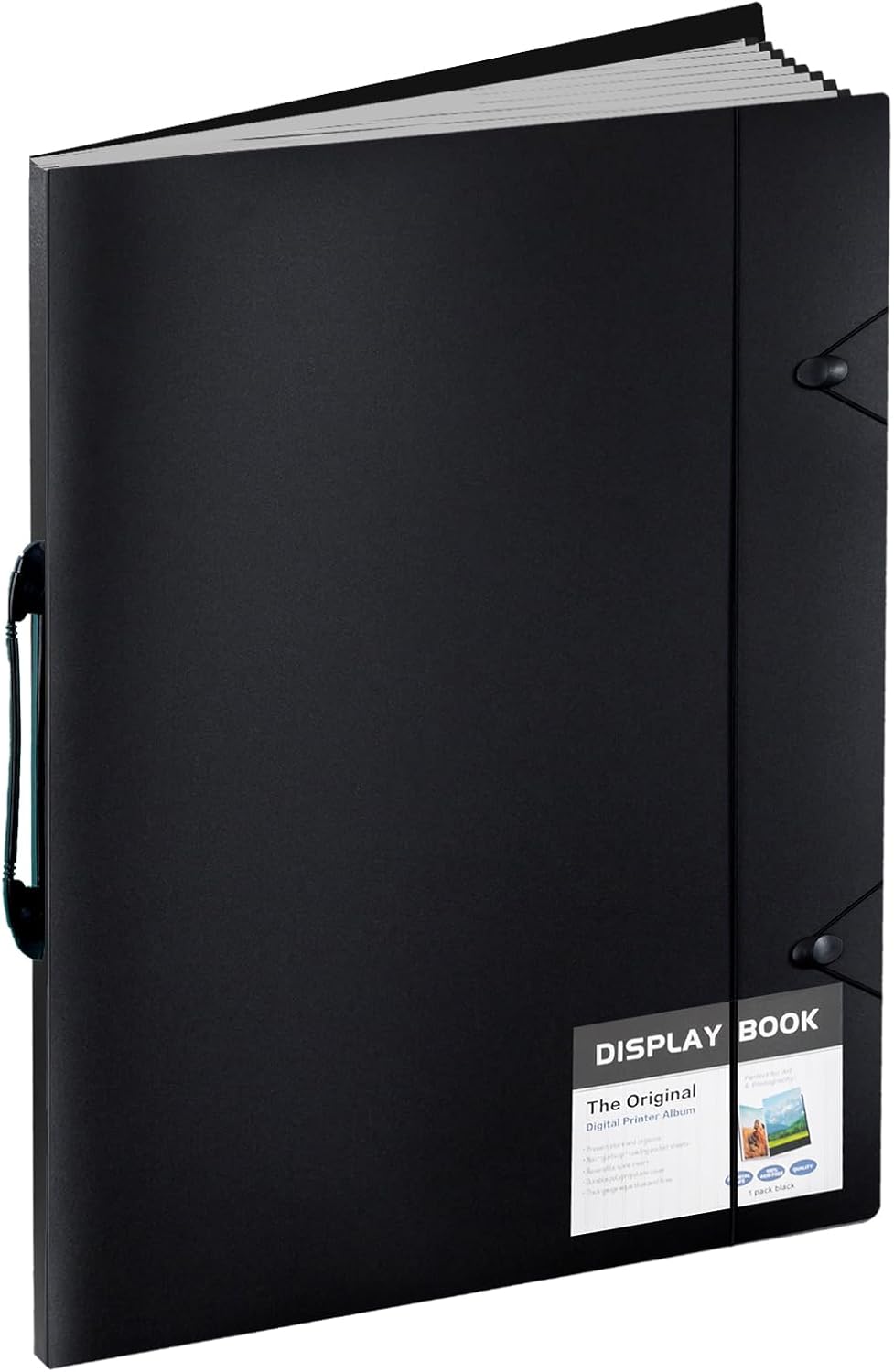 Large 18"x24" Art Portfolio Heavy Duty Binder with Plastic Sleeves, Portfolio Folder with Protectors, Bring a Portable Handle 500-Pieces Puzzle Storage Book and Poster Binder