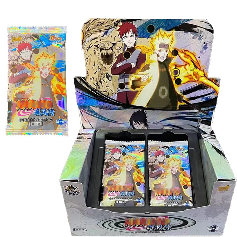 (Naru-to) Card Pack - Trading Card Booster Box Anime Game CCG Battle RPG / Trading Card Pack (18 Pack - 5 Cards/Pack)
