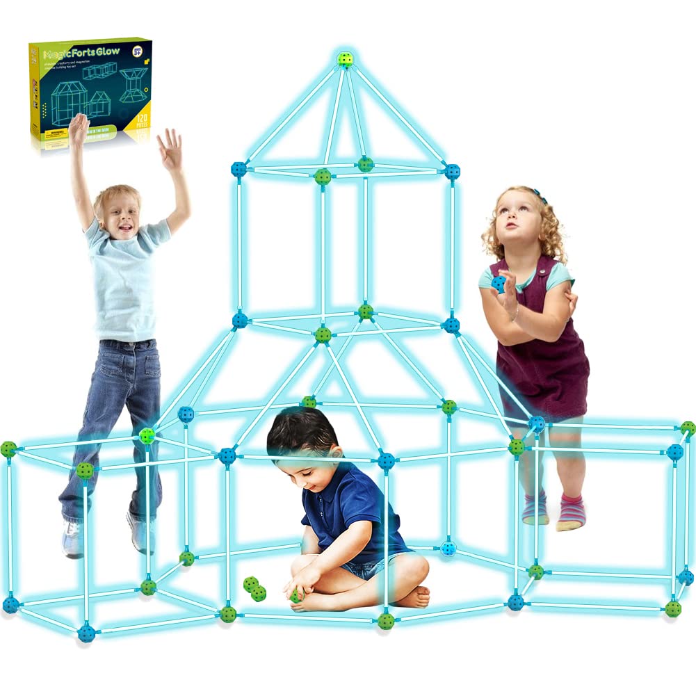 Kit Costruzioni Forte Per Bambini 140 Pezzi, Gioco 3D Castelli E Tende, Regalo Educativo Fai Da Te
