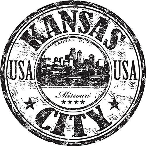 Zirni Kansas City Missouri USA United States Travel Grunge Stamp Sticker Decal Design
