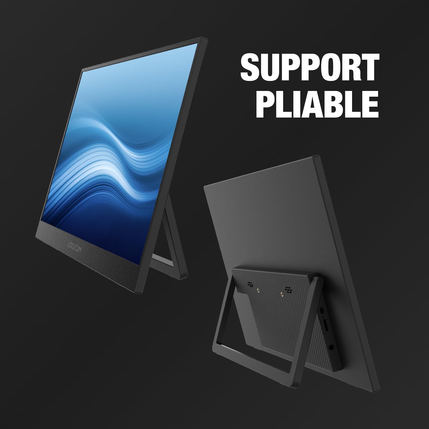 Logicom Nomad Display Ecran Portable 15,6 Pouces Full HD - écran IPS - ecran Portable USB-C & Mini HDMI deuxième écran Ordinateur Portable - ecran pc Gamer Xbox/PS4/5