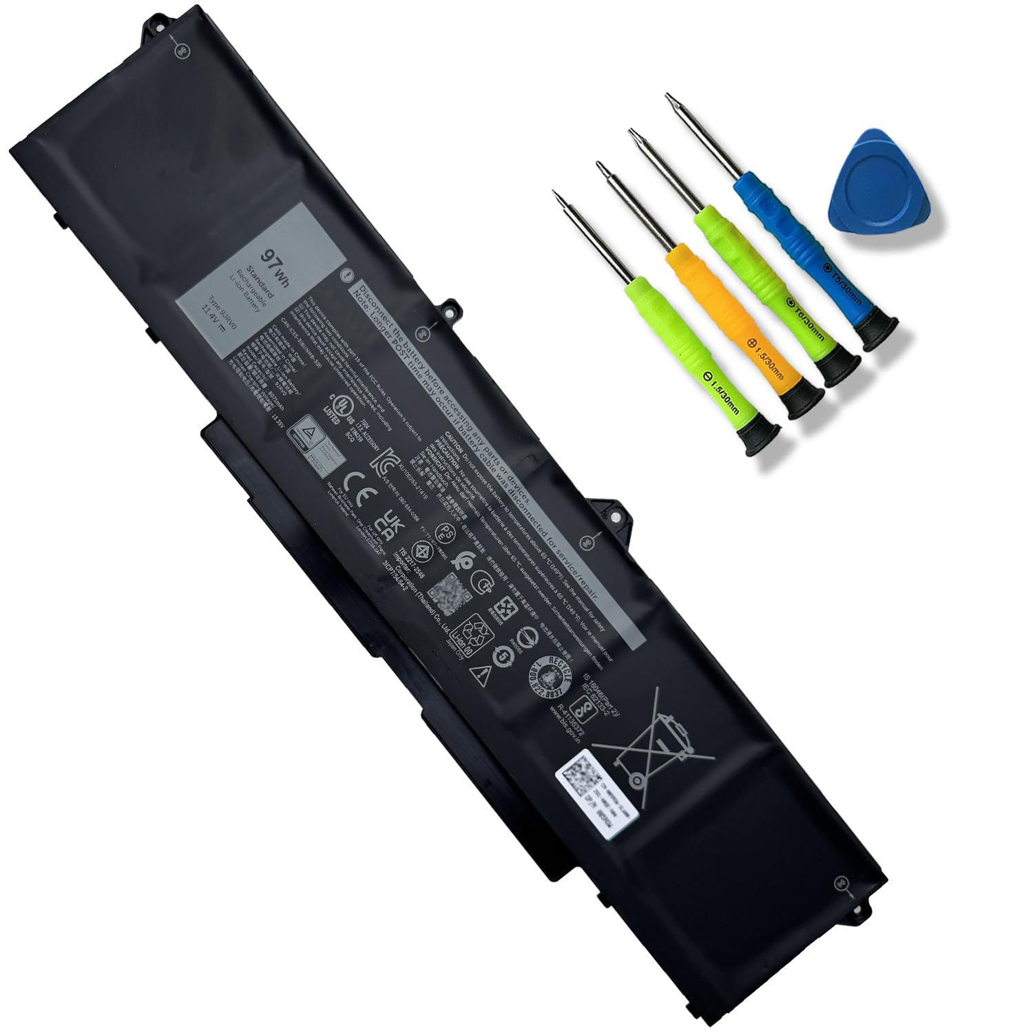 JOTACT 9JRV0 97Wh Battery Replacement for Dell Precision 3581 3571 3561 Alienware m18 R1/Alienware m17 R5 AMD Latitude 5531 5521 Series Laptop 0R05P0