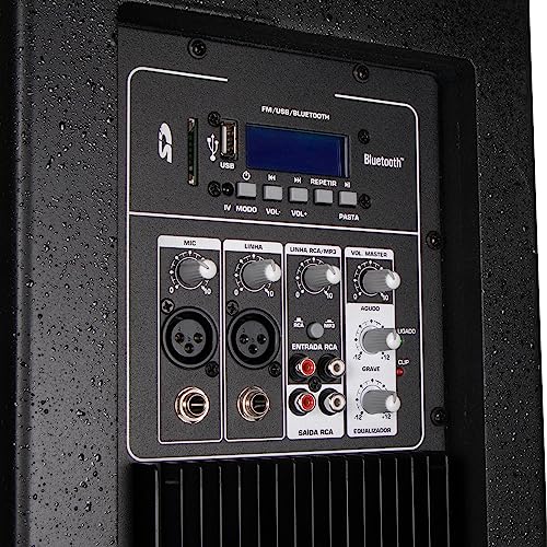 Caixa Acústica Ativa em Madeira Hayonik CPX 12A 12