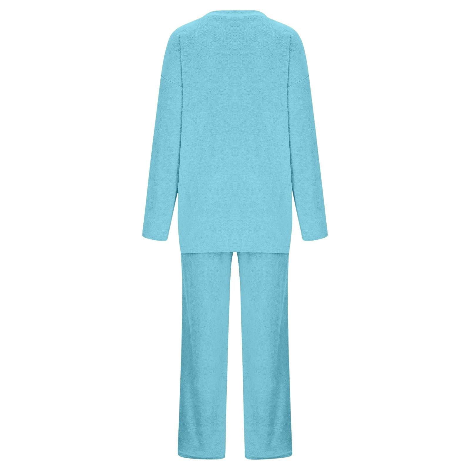 Generisch Ensemble de vêtements d'intérieur en coton et pantalon large pour femme
