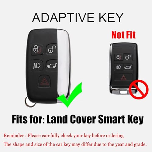 Miniatura 2 de HIBEYO Funda inteligente para llavero Land Rover Defender Discovery Sport LR2 LR3 LR4 Range Rover Sport EVOQUE y Jaguar XF XJ XJL XE F-PACE F-PACE
