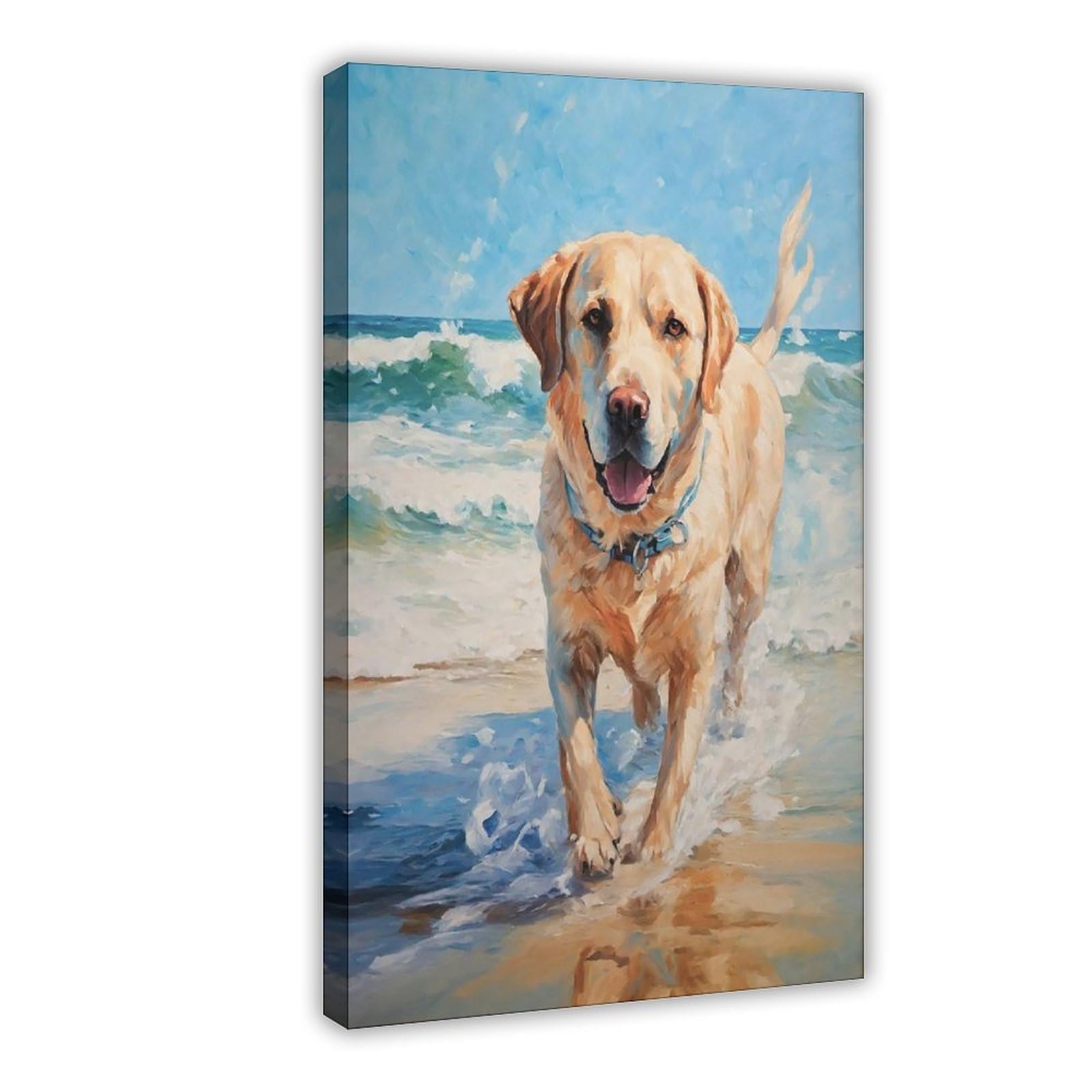 Bareronor Labrador Retriever Canvas Poster for Bedroom Decor Gift