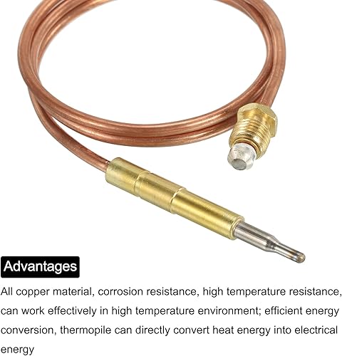 Miniatura 4 de MECCANIXITY Chimeneas de gas termopila de 750 mv termopar M9 para freír horno generador freidora de gas estufa horno calentador de agua piezas de