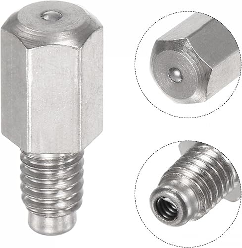 Miniatura 4 de uxcell Engrase recta de latón M3 x 0.020 in rosca hidráulica accesorios de montaje de grasa, 5 unids