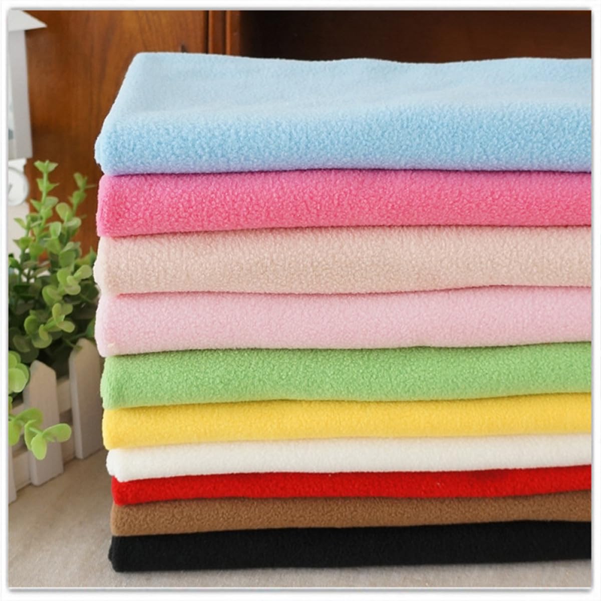 Tessuto in Pile Fai da Te 10 Pezzi, Patchwork Artigianale