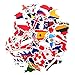 Adesivi bandiere nazionali paesaggi mappa adesivi viaggi vinili portatile bagaglio valigie bottiglia d'acqua auto bandiera Spagna