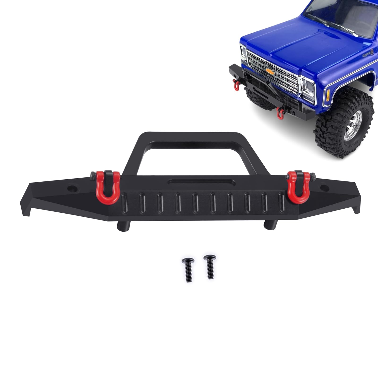 Paraurti Posteriore In Lega Di Alluminio Per Traxxas TRX-4M K10 RC – Nero, Ricambio Upgrade 1/18 - 4