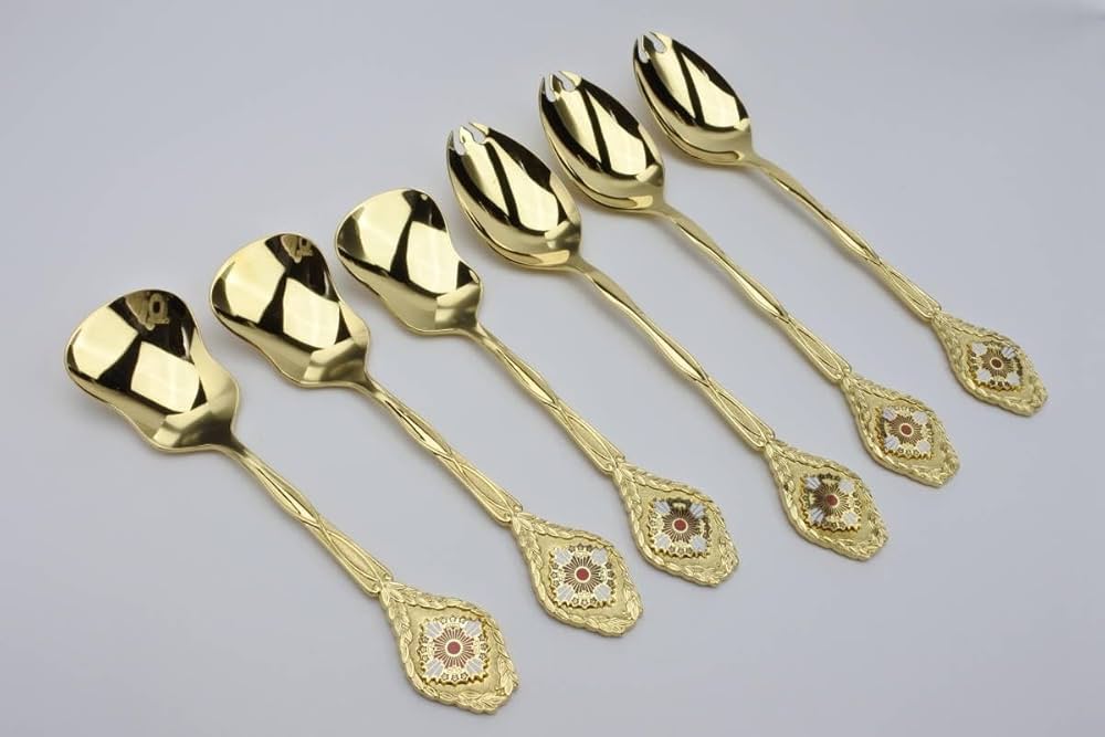 新品希少！勲一等旭日桐花大綬章受賞記念 金仕上げスプーンセット　カトラリーセット Amazon.co.jp: 勲一等旭日桐花大綬章受賞記念 金仕上げ 3客