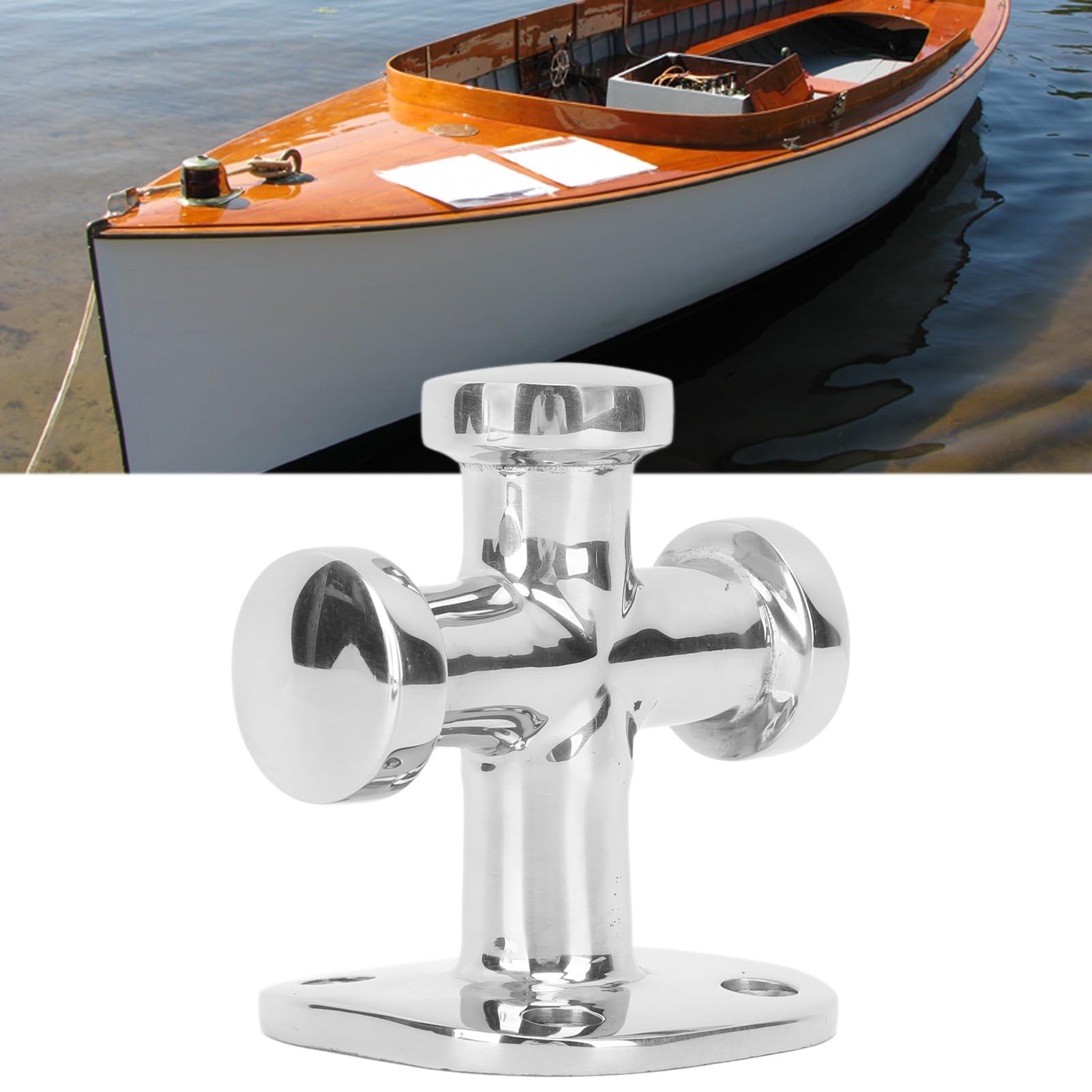 Bitta Ormeggio Bitta Ormeggio, Fissazione Solida per Saldatura Ad Alta Tecnologia Bitta Marina Lucidatura a Mano Croce Singola per Yacht