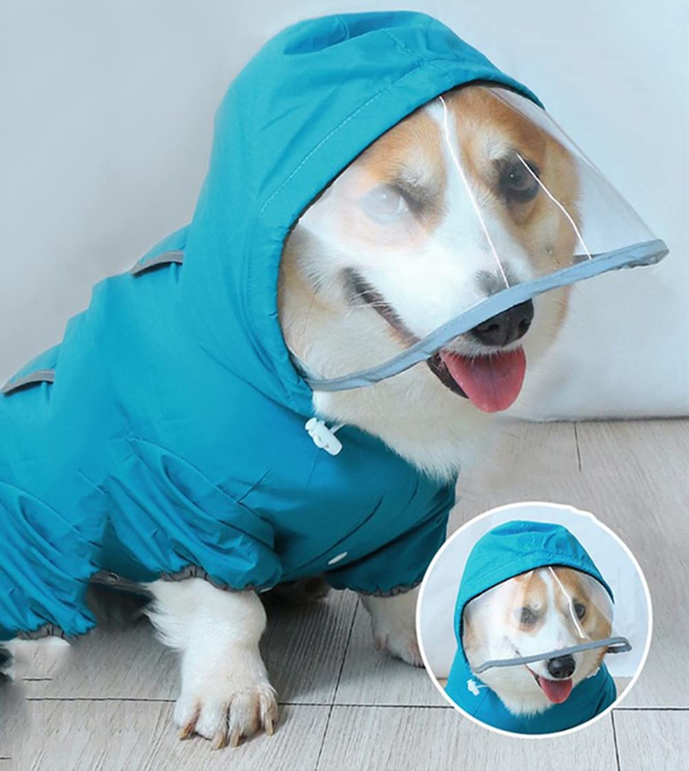 Ubranka dla psów przeciwdeszczowych dla małych i średnich psów Kurtka wodoodporna Płaszcz przeciwdeszczowy Outdoor Pet Supplies,Płaszcz przeciwdeszczowy dla psa(Yellow,XXL)