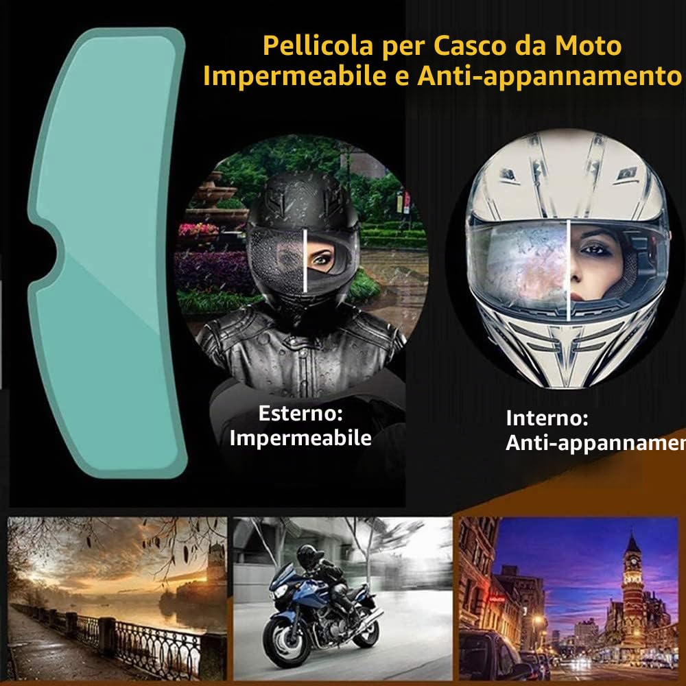 Casco Integrale Moto Bluetooth,Caschi Moto Scooter Racing Uomo con Integrale Doppia Visiera Anti Nebbia,Casco Moto Full Face Omologato ECE,Casco Moto Leggero per Donna Uomo 55~64cm