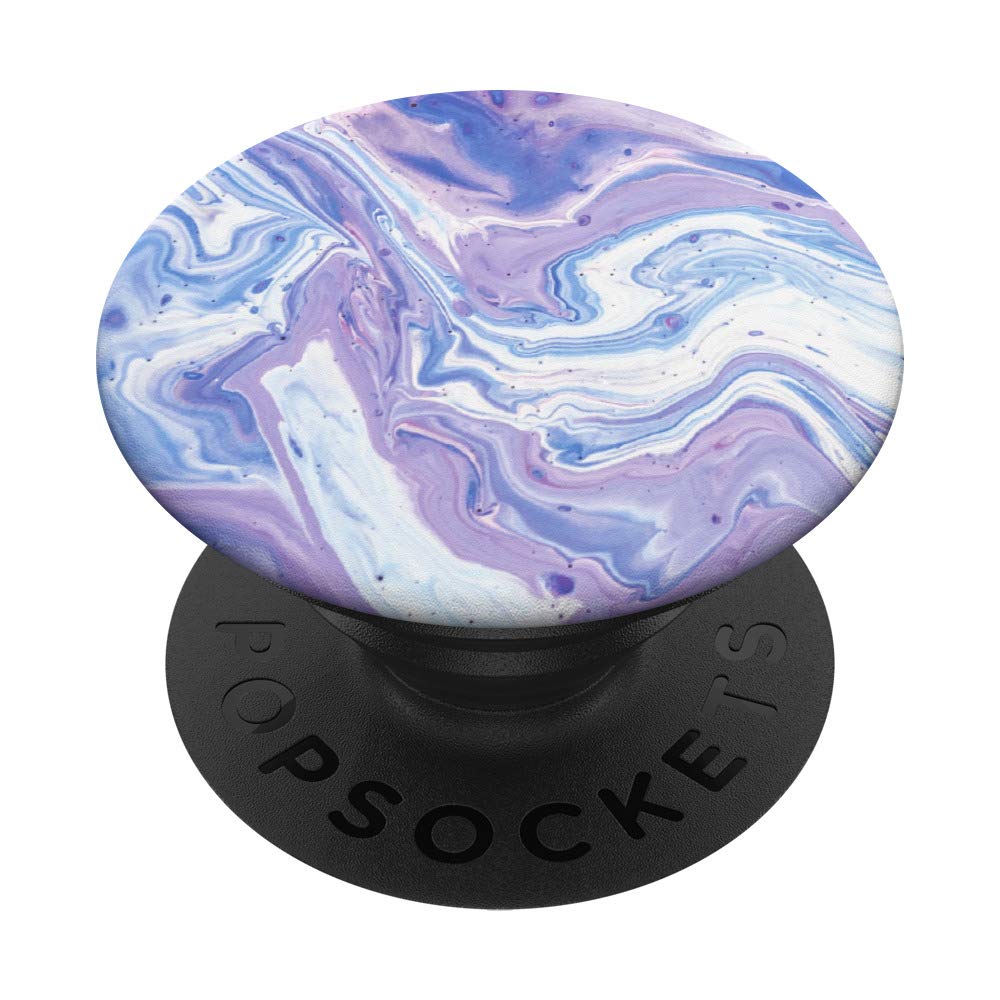 PopSockets Light Purple Swirls PopGrip – Ausziehbarer Handy-Griff Mit Wechselbarem Top, Lavendel-lila Design