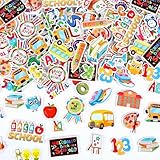 SEPGLITTER Back to School Foam Stickers, 600Pcs Bulk Colorful Self-Adhesive Foam Stickers DIY Birthday Party DIY Craft Decorations Favor Supplies