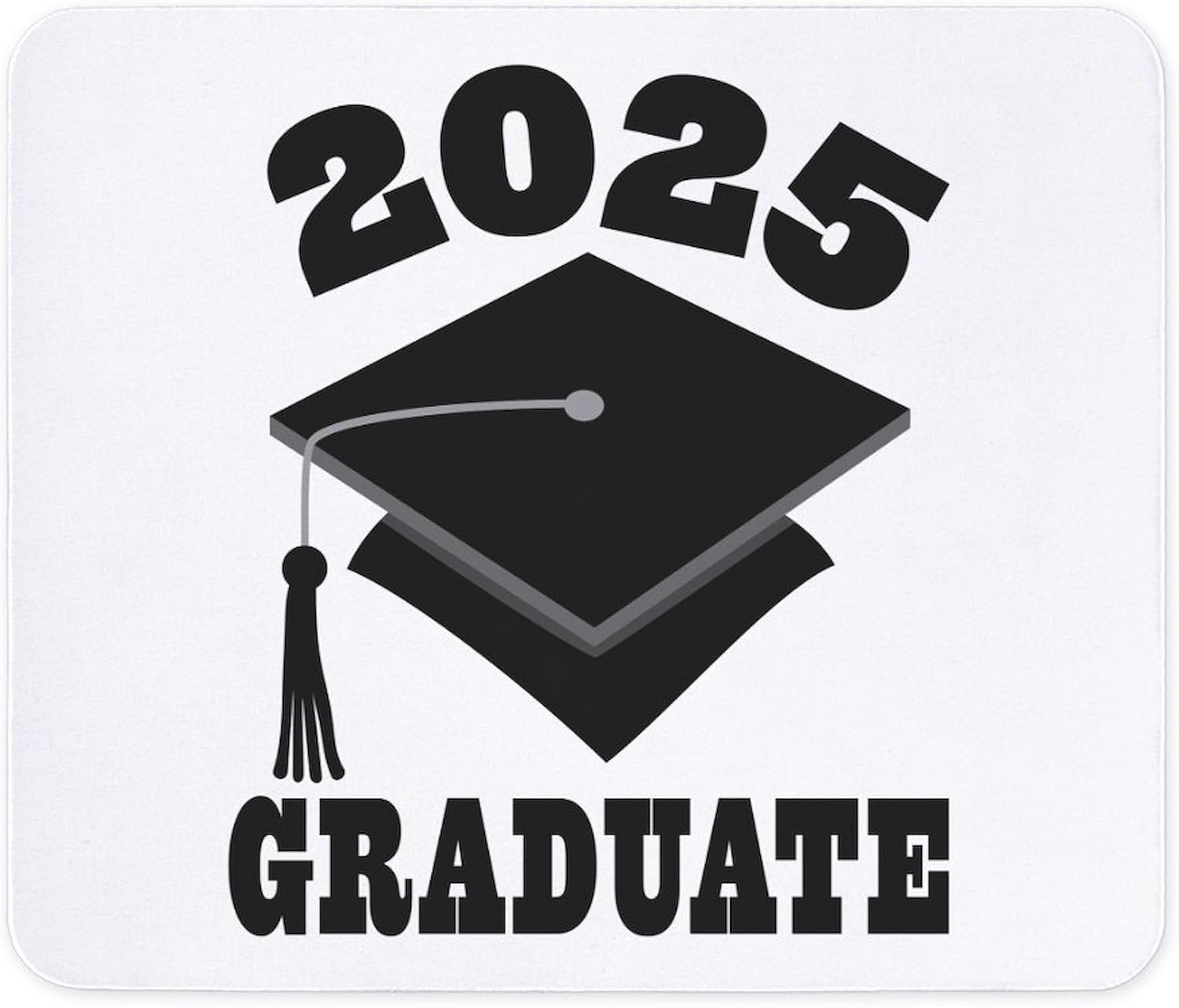 CafePress Class of 2025 Graduate Hat Non-Slip Rubber Gaming Mousepad