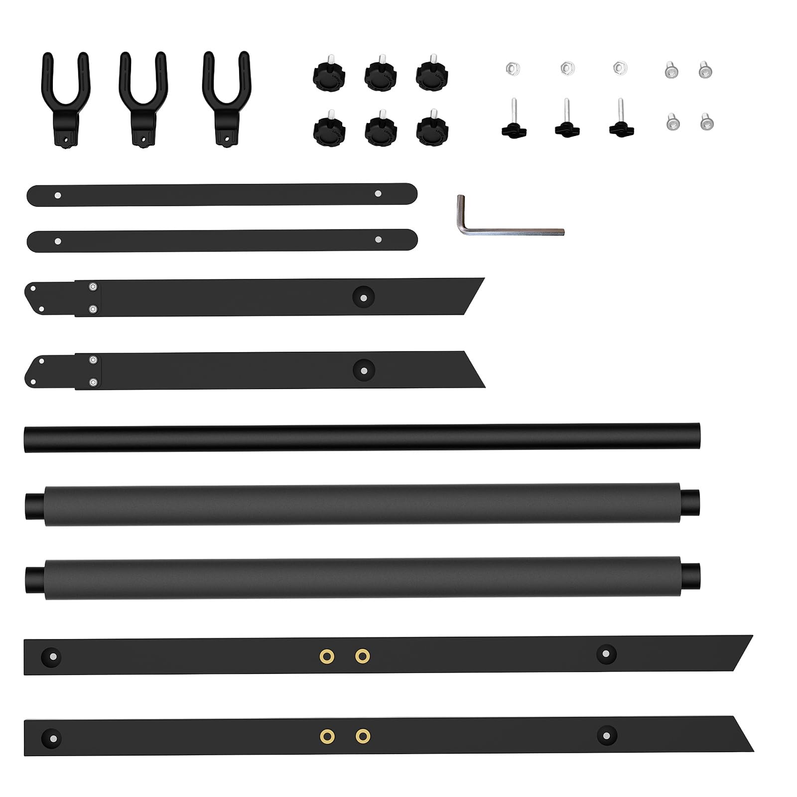 Gitarrenständer für 3 verschiedene Gitarren mit dicker Gummipolsterung, Gitarrenständer für Akustik-, Klassik-, Elektro-, Bass-, Studio- und Zuhause, langlebig, schwarz (3 Halterungen)