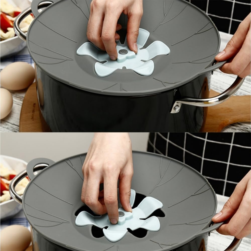 Coperchio In Silicone Antiperdita A Forma Di Fiore - Per Pentole E Microonde | Multifunzione E Lavabile - Foto 7