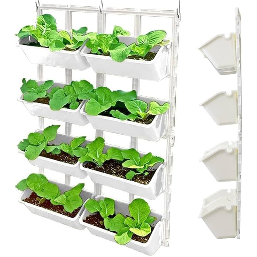 ✦バルコニー ハンギングプランター フラワースタンド 植木鉢 ホワイト 在庫処分】バルコニー 手すり ベランダ 植木鉢 プランターラック