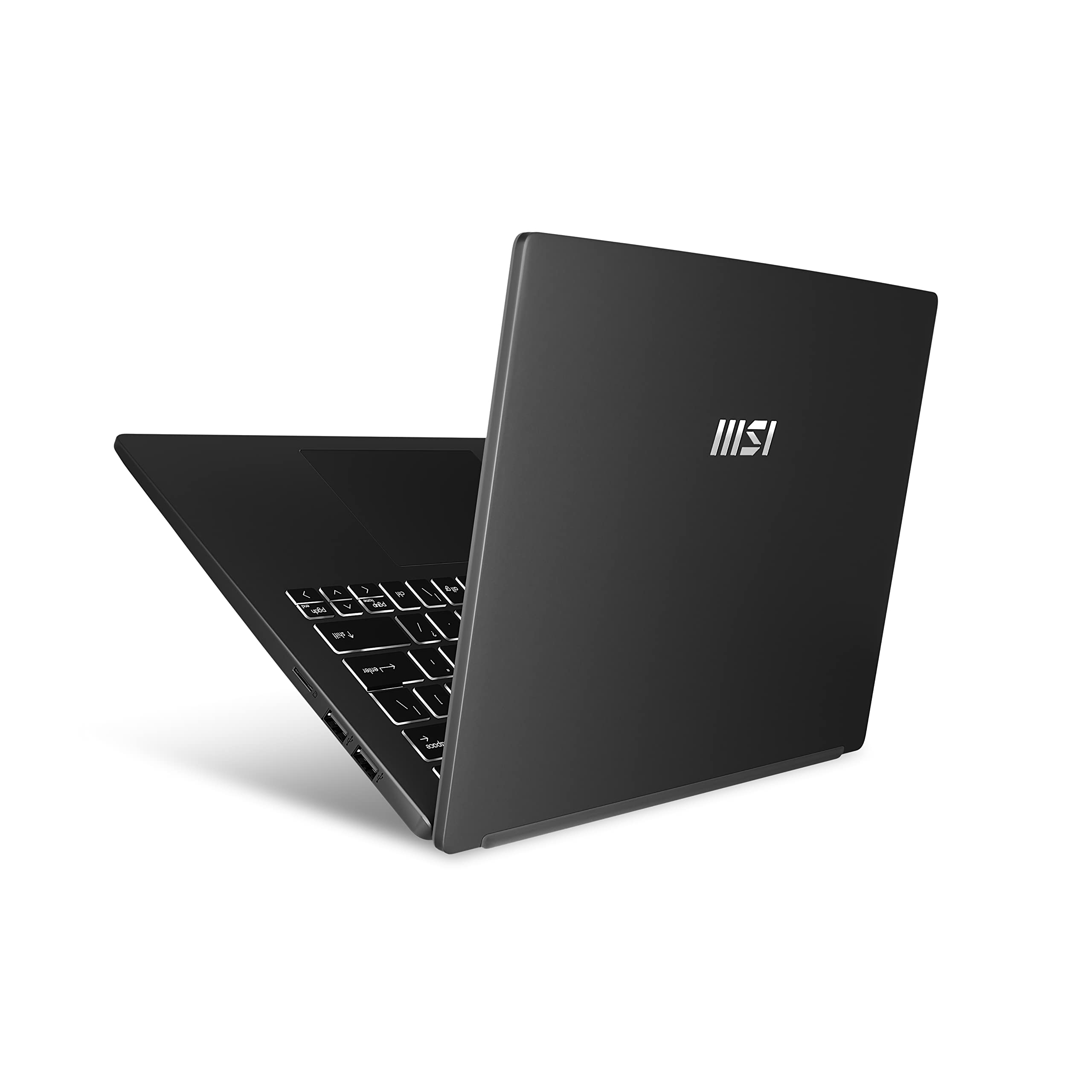 MSI Modern 14 C13M-613IT, Ordinateur Portable 14" FHD 60Hz, Intel i7-1355U, Intel Iris XE, RAM 16 Go DDR4 3200 MHz, 512 Go SSD PCIe3, WiFi 6, Win 11 Home, Disposition et Garantie ITA, Noir