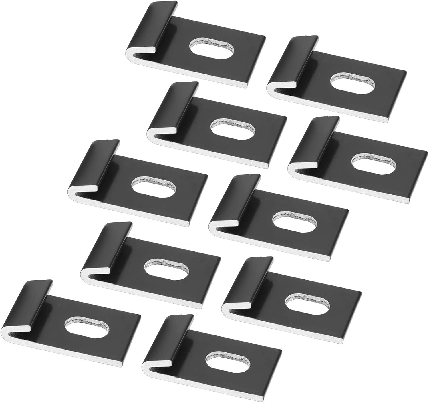 10Pcs Aluminum Base Clips for Greenhouses - Durable Metal Fixings with Excellent Corrosion Resistance - Easy Installation for Secure Hold - Space-Saving Design