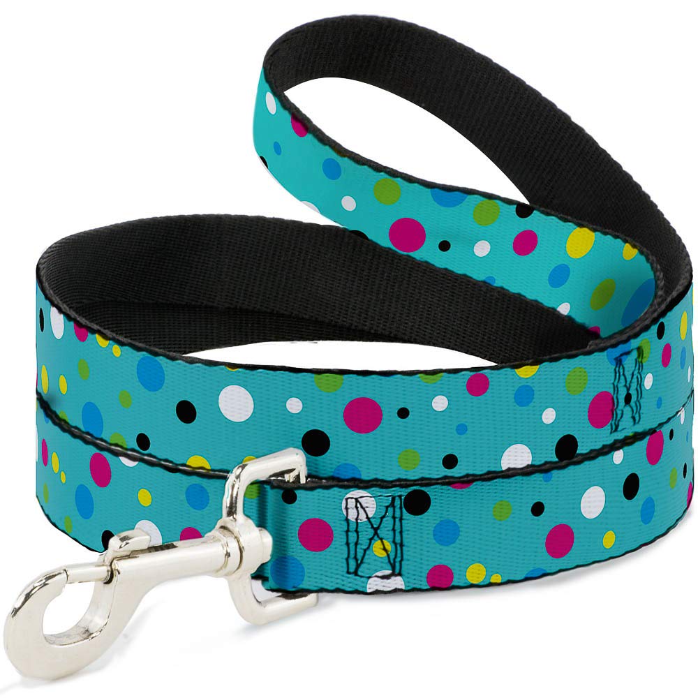 Laisse pour chien Buckle Down Dots avec imprimé géométrique durable et coloré