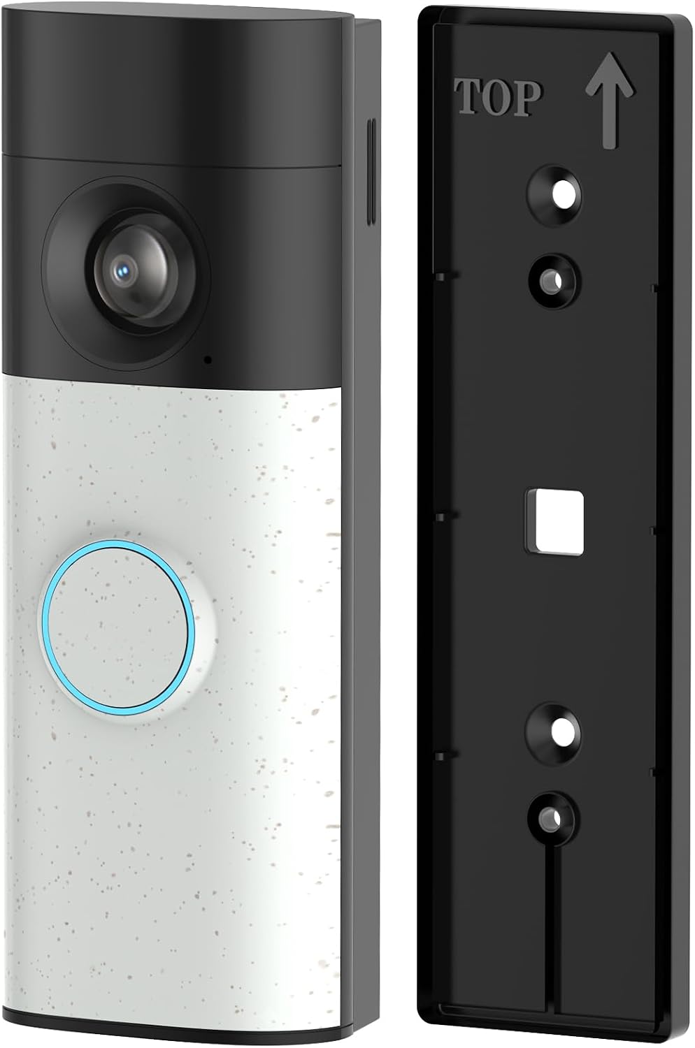 No Drill Doorbell Mount Plate, Doorbell Holder for Apartment Door