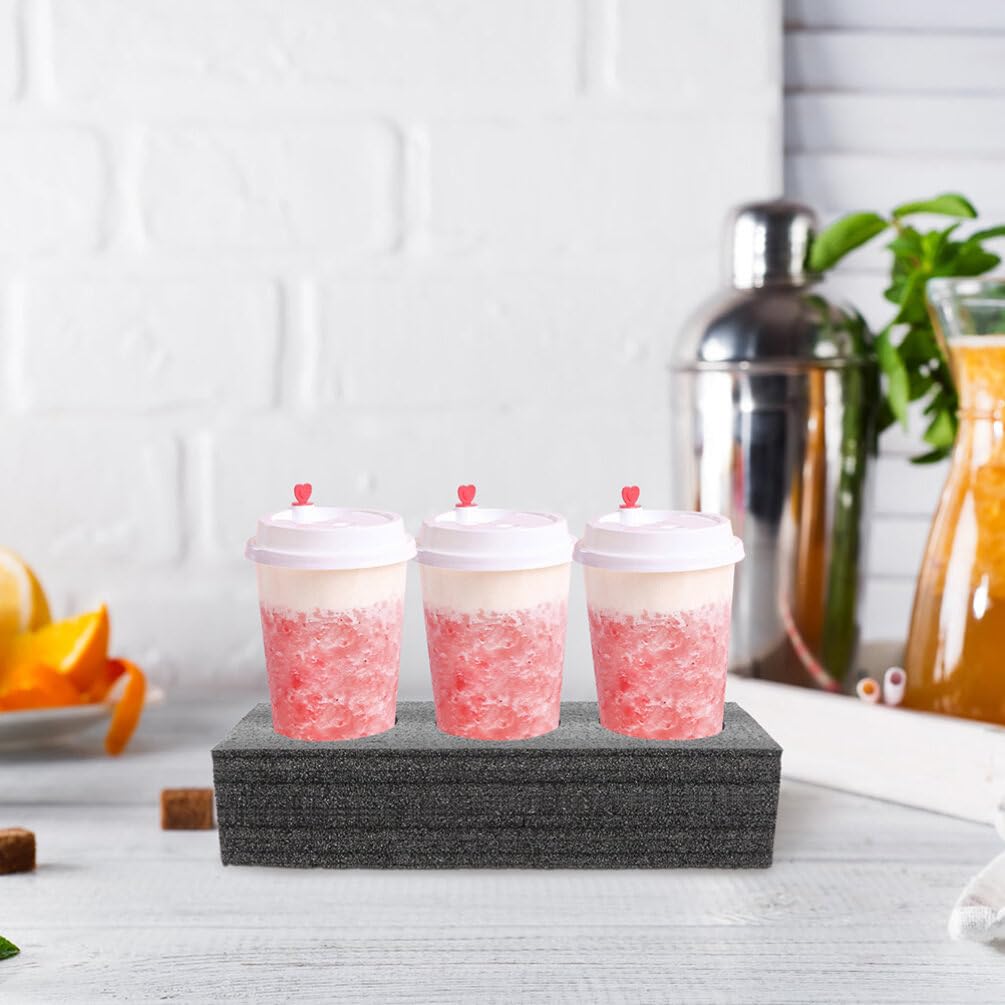 Lot de 3 porte-verres en mousse pour porte-verres - Peut contenir jusqu'à 8 pièces - Pour camping, camping-car, caravane, bateau