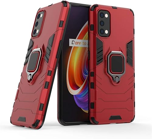 Miniatura 7 de LuluMain - Funda compatible con Realme7 Pro, soporte de anillo de metal a prueba de golpes (funciona con soporte magnético para automóvil), funda