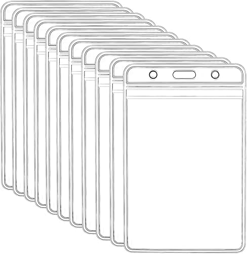 Muka 50 tarjeteros verticales de vacunación de 4 x 6 pulgadas, protector de tarjeta de vacunación de plástico de vinilo transparente, vertical de 4