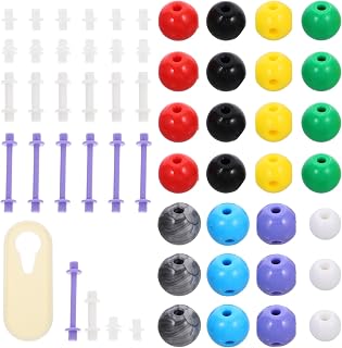 Chemistry Molecular Model Kit DIY Assembly ABS 86 Bonds, 63 Spheres